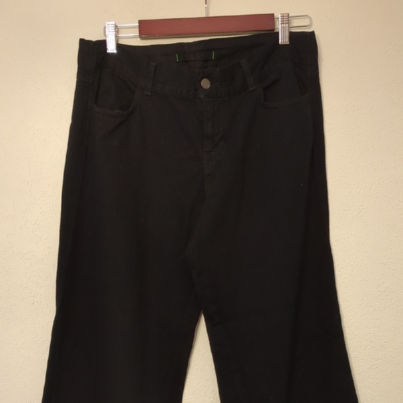 J Brand Black mid rise Wide-Leg denim size 31 - Picture 1 of 8